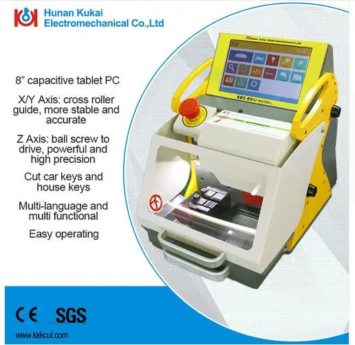 Best automatic key cutting machine SEC E9 portable smart duplicate car key cutting machine SEC