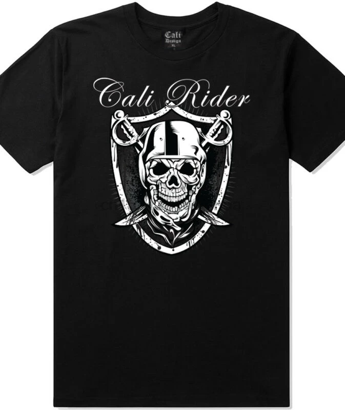 

Cali Lowrider Aztec Nation Skull T shirt Cholo chicano Art Homie LA OG Joker Tee