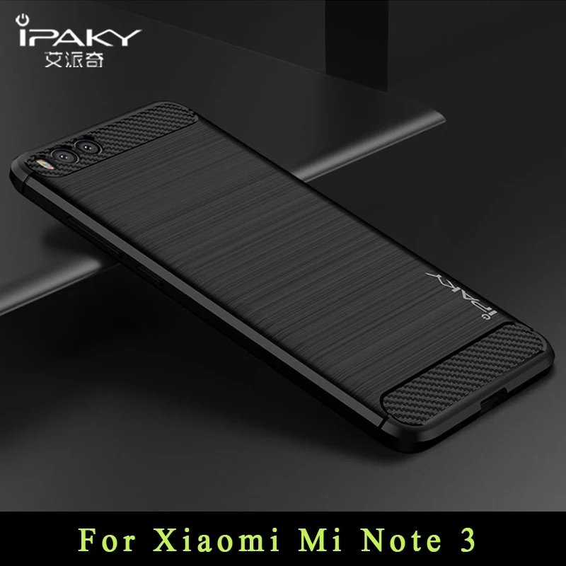 

ipaky Cover For Xiaomi Mi Note 3 Case Silm Luxury Brushed TPU Case Xiaomi Note 3 Case silicone Cover For Xiaomi Mi Note3 Cases