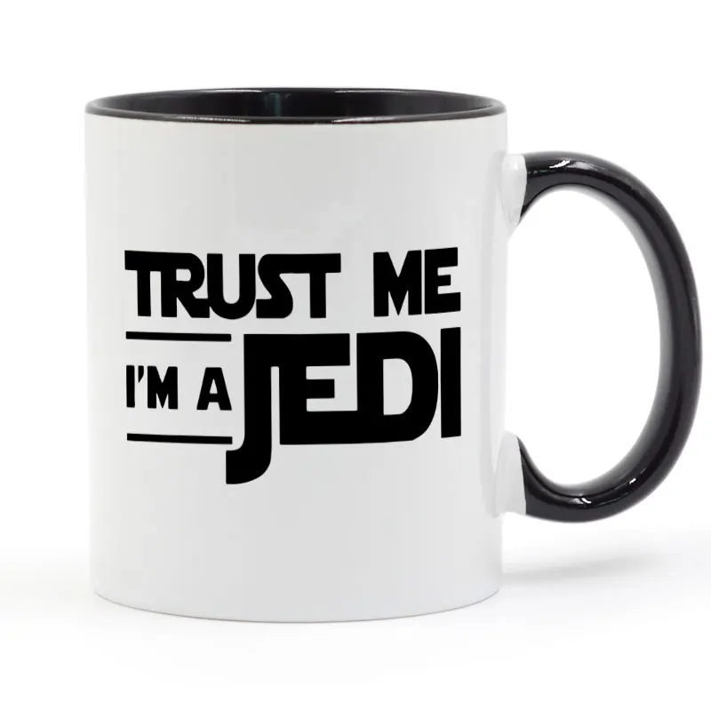 

Star Wars Trust Me I'm A Jedi Printed Mug Coffee Milk Ceramic Cup Creative DIY Gifts Home Decor Mugs 11oz T1214