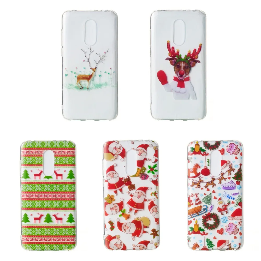 

Christmas Deer Tree Case For Xiaomi Redmi Note 5 Plus 5Pro Conque For Xiaomi F1 TPU Back Cover