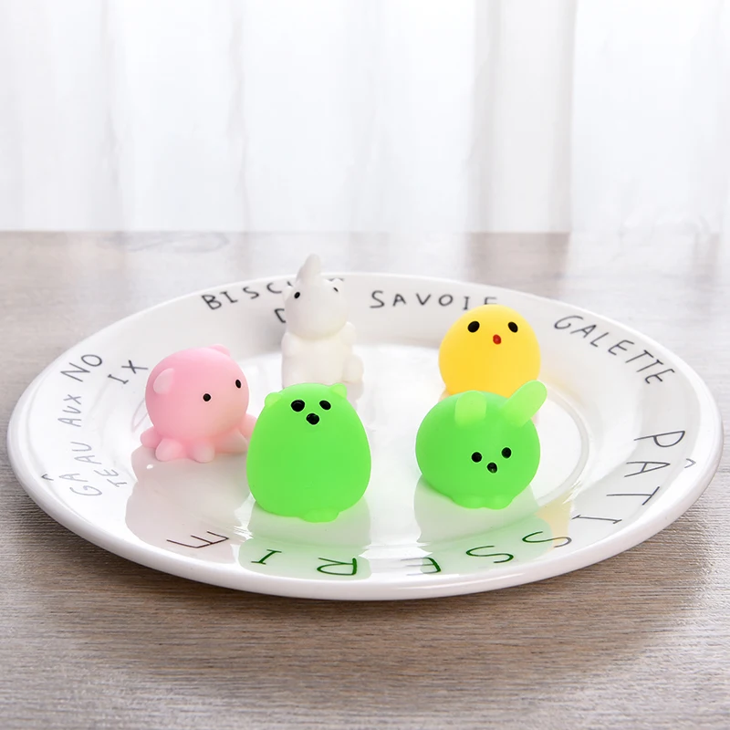 20 шт./лот забавные сжимаемые игрушки для снижения давления Kawaii Мини белая кошка