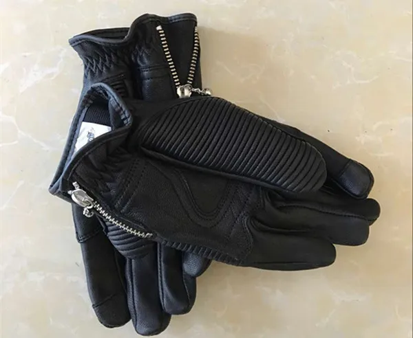 Новые модные повседневные кожаные перчатки uglyBROS, Защитные Перчатки для мотоциклистов, мотоциклетные перчатки, мотоциклетные перчатки, теплые перчатки унисекс - Цвет: Черный