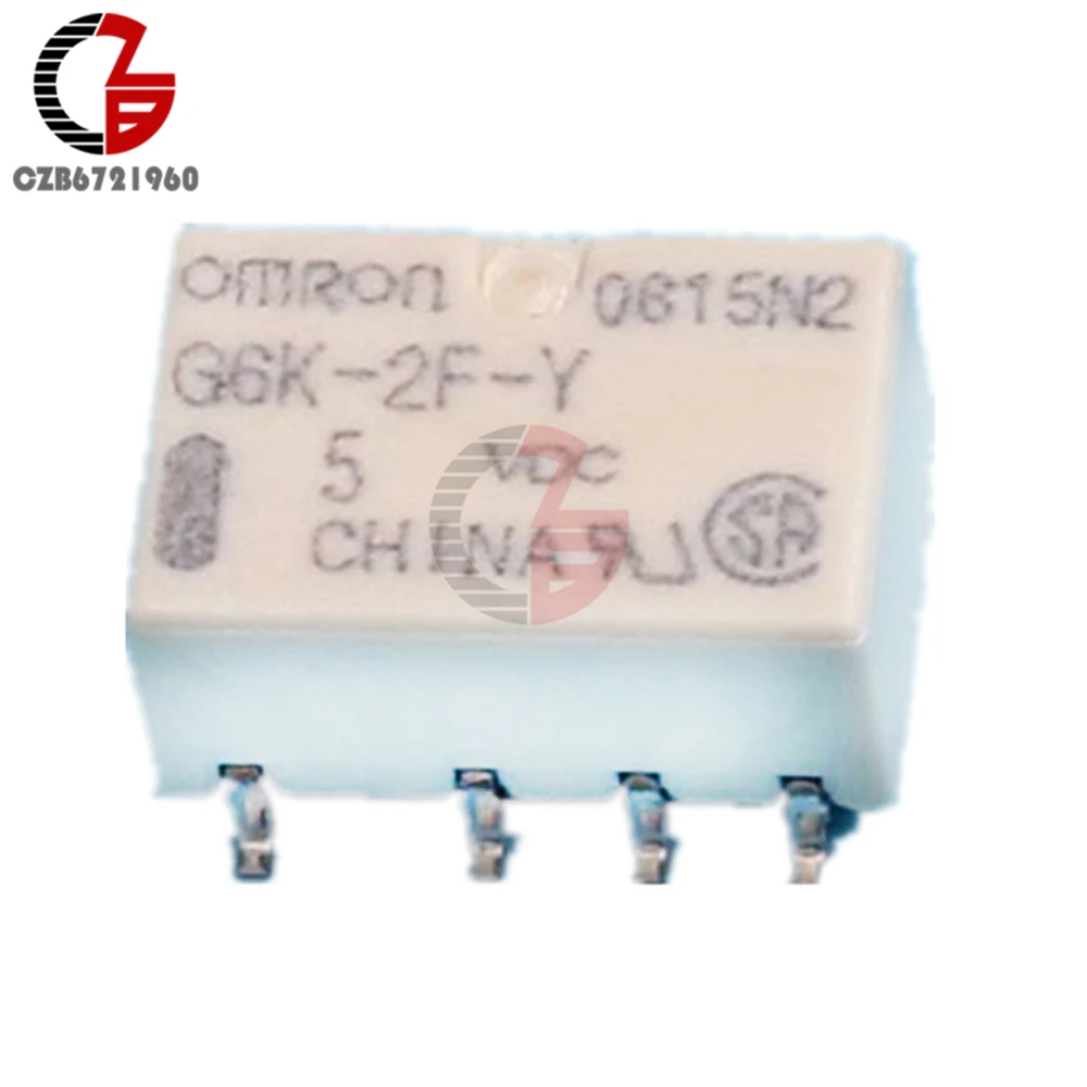 5PCS 12V SMD G6K-2F-Y-12VDC Signal Relay 8PIN for Omron Relay MF