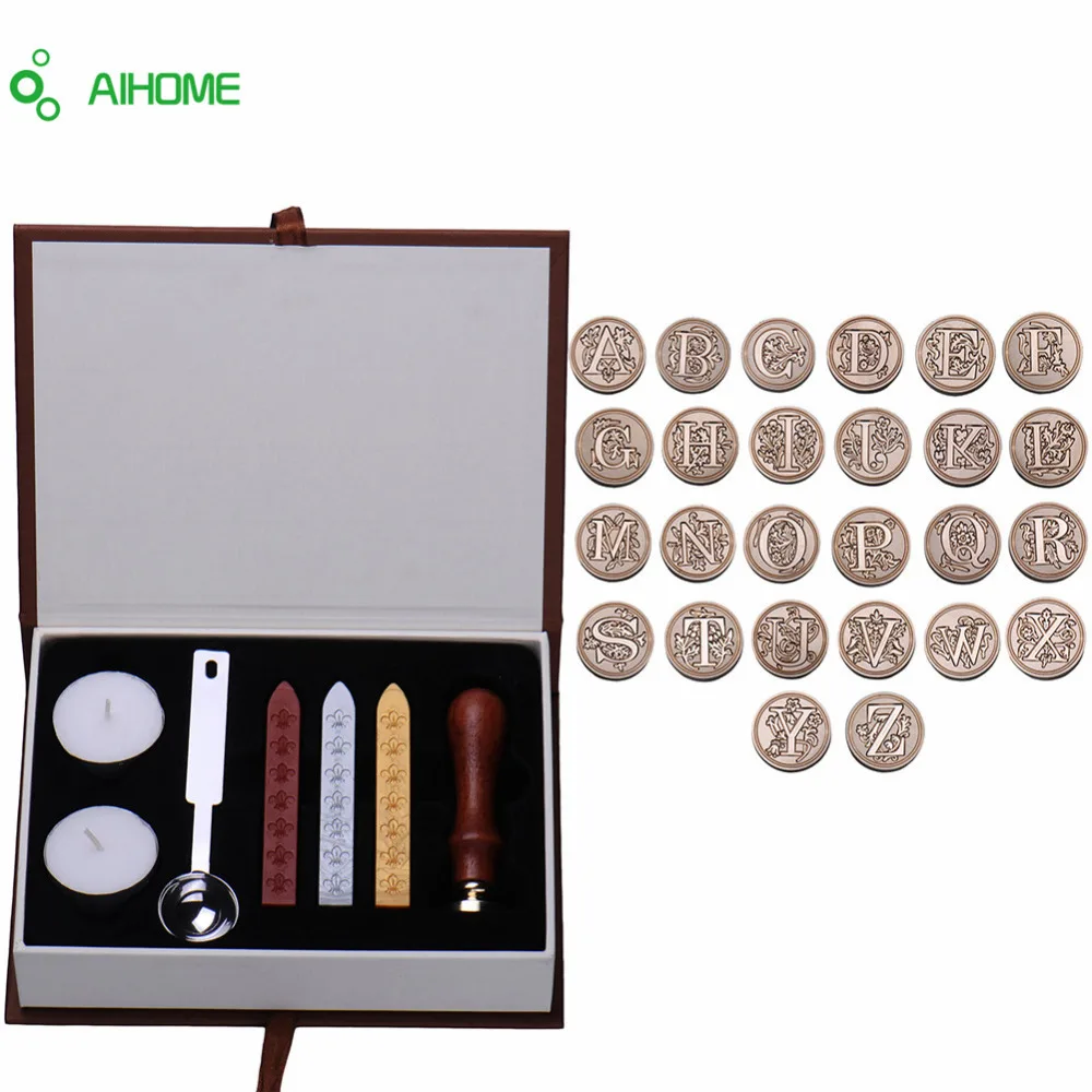 Personalized Harry Potter Hogwarts School Initial Letter Vintage Alphabet Wax Badge Seal Stamp W Wax Kit