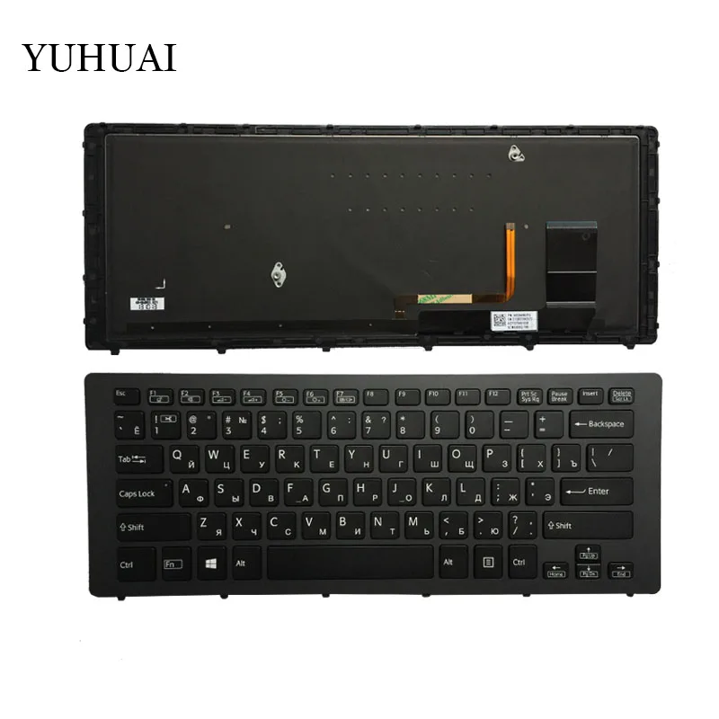 

Russian Laptop Keyboard For SONY SVF15N Series SVF15N100C SVF15N18SCB SVF15N18SCP SVF15N18SCS Black/Sliver With backlight