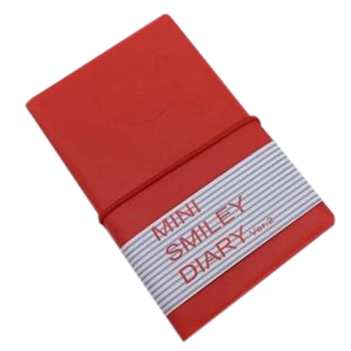 

1Pc Cute Mini Smiling Notebook Memo Diary Organizer Portable Notepads red