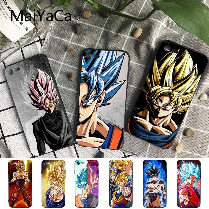 Роскошный чехол для телефона MaiYaCa Dragon Ball z Goku DragonBall разных цветов iPhone 8 7 6 6S Plus 5 5S SE XR