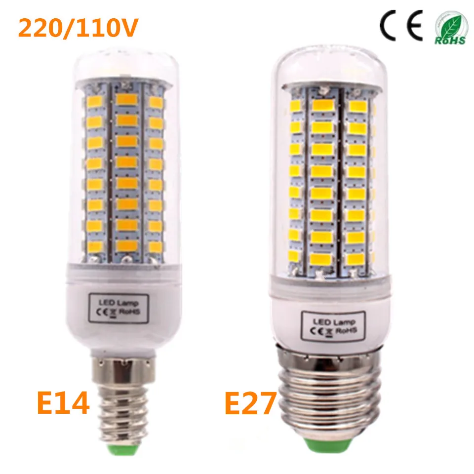 

led lighting lamp Lowest Price spotlight led corn bulb lamp E27 E14 SMD5730 220V 72LED Warm white /white