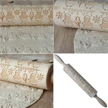 Скалка цыпленок резьба по дереву рельефная Скалка Кухня DIY торт печенье кухня разминание гаджет