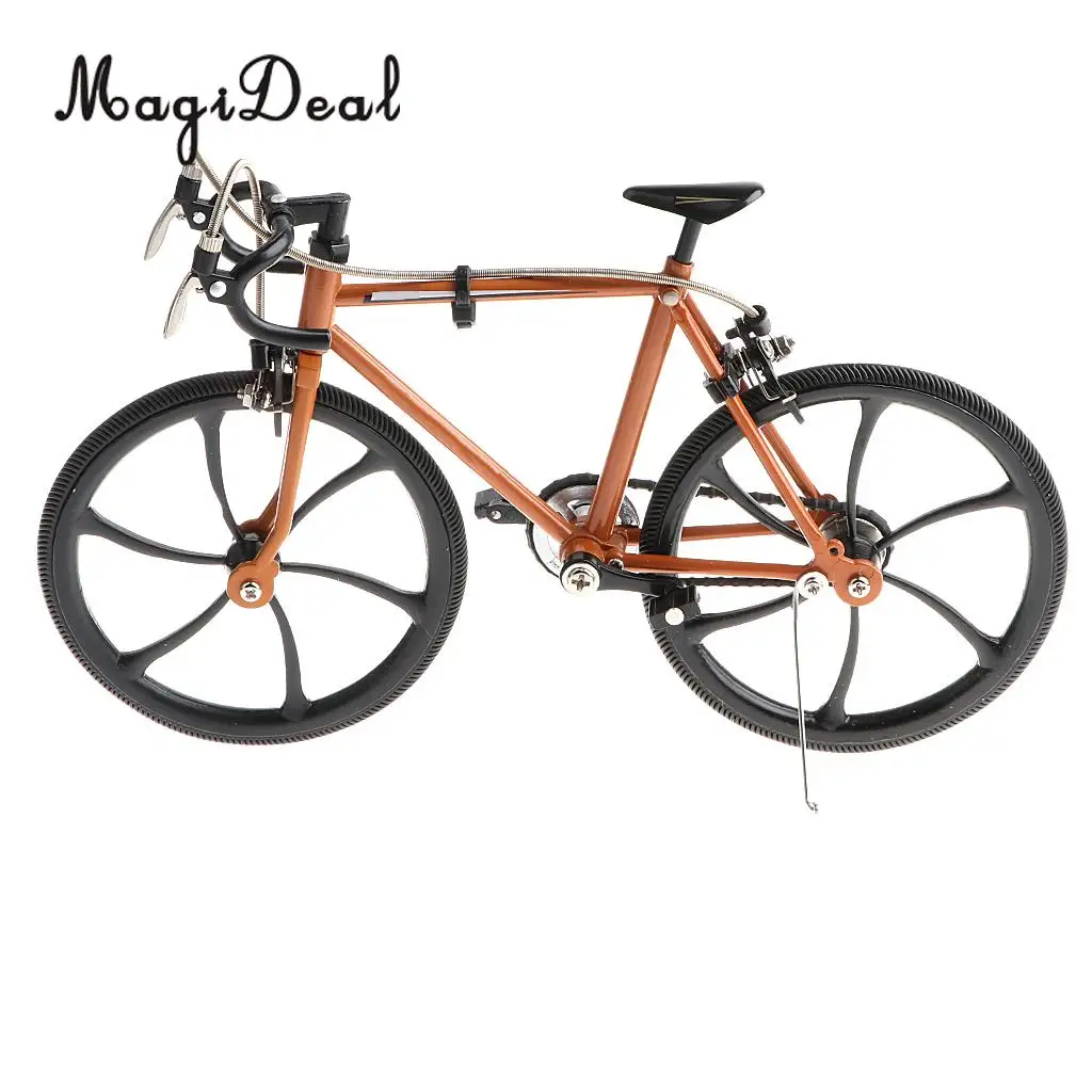1/10 Scale Simulation Alloy Diecast Racing Exquisite Bike Sport Bicycle Model Hobbies Games Toy Collections Home Decor Orange
