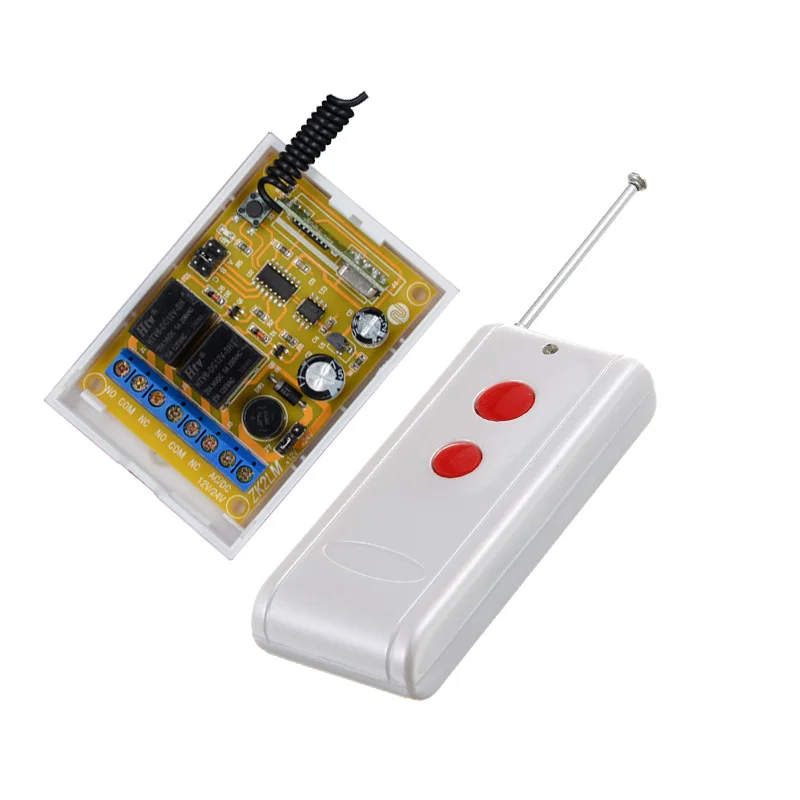 

High Sensitivity For DC 12V 24V 2CH Small Channel Wireless Remote Control Controller Radio Switch 200m Transmitter Receiver