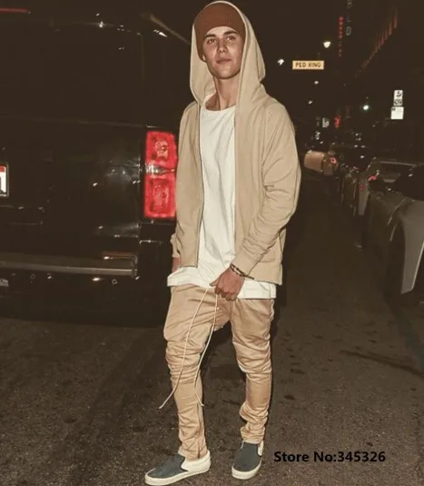 justin bieber joggers pants zip at 