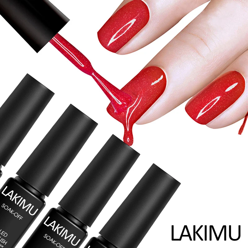 

Lakimu 7ml Colors Lucky Nail Art Poly Gel Lacquers One Step Uv for Manicure Gel Nail Polish Semi Permanent 3in1 Gel Varnish