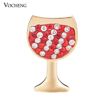 

Vocheng Snap Charms 18mm Wineglass Style Christmas Crystal Charms Jewelry Vn-866
