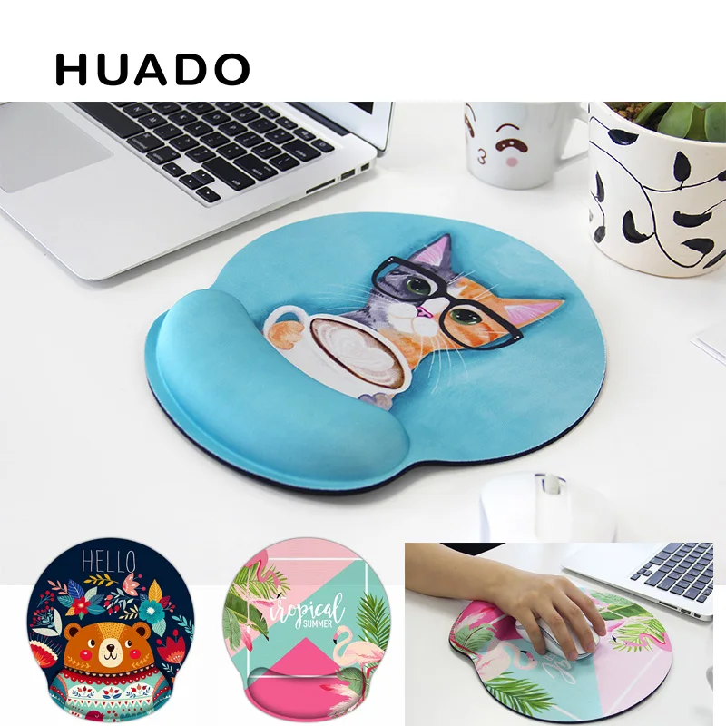  Cat Design Wrist Protect Mouse Pad PC Thicken Mouse Mat Soft Wrist Rest Support Comfort Mats for do