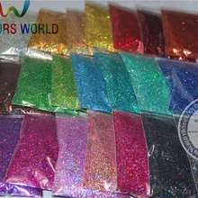 24 лазерные голографические цвета 0,4 мм Размер блестки для украшения ногтей и другие DIY аксессуары