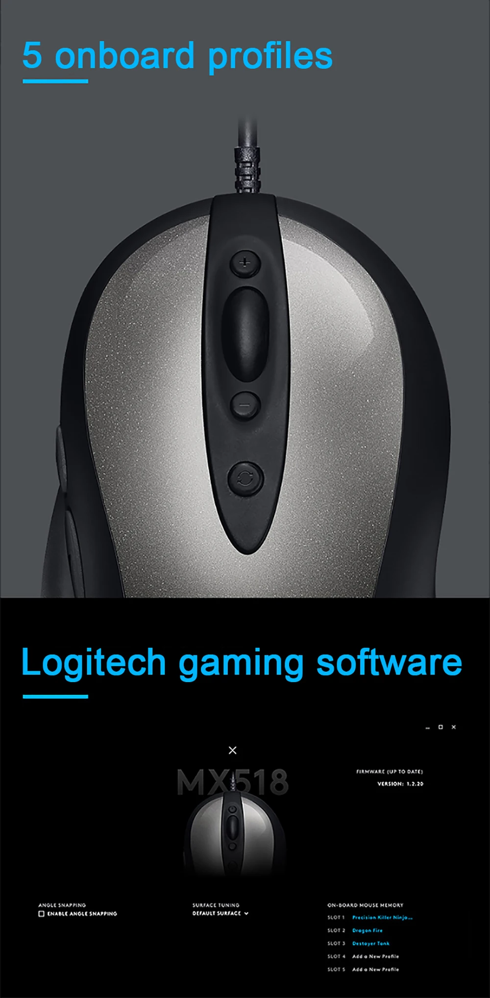 Новинка, Проводная игровая мышь logitech MX518, Оптическая Проводная игровая мышь 16000 dpi, улучшенная версия, удобная ручка для ноутбука