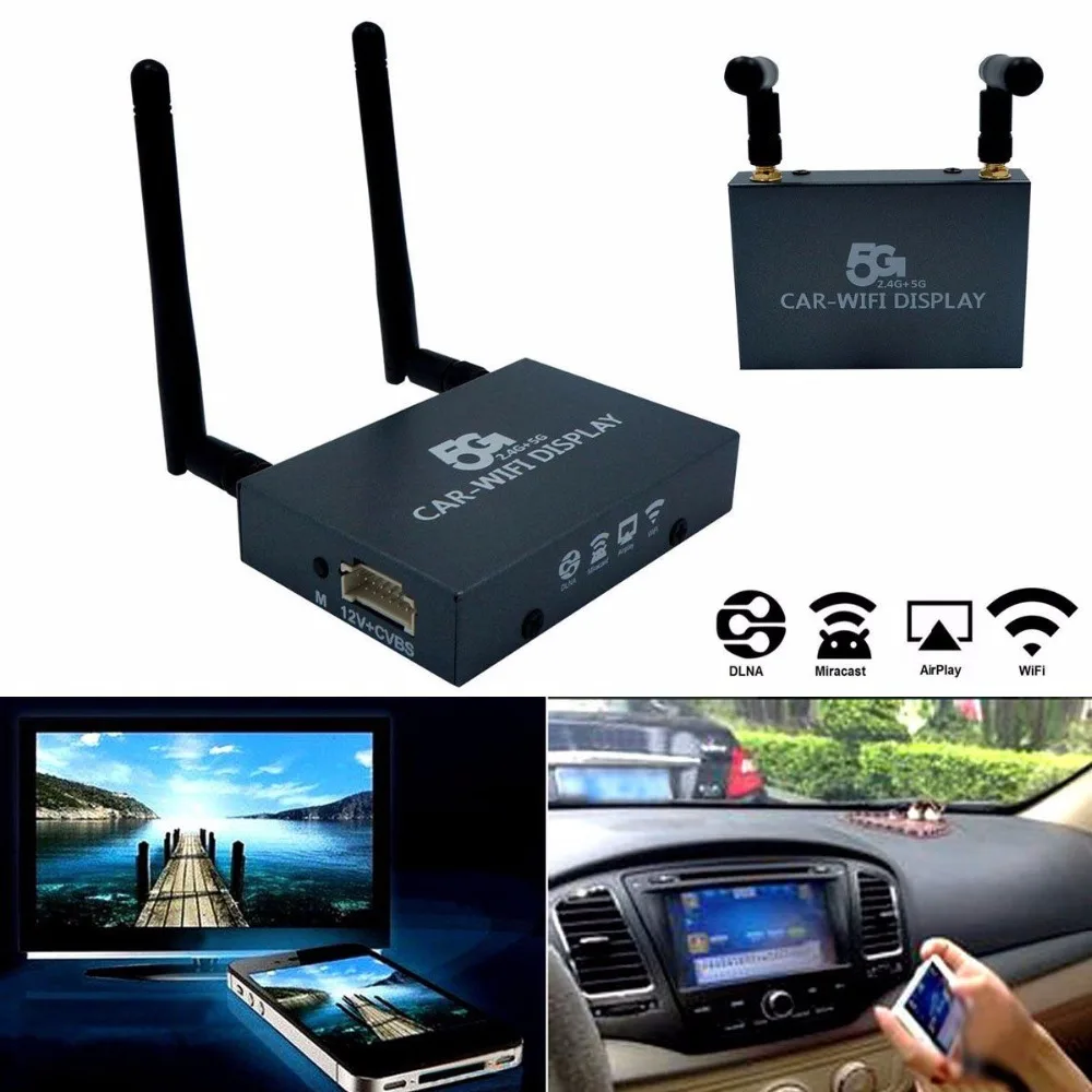 Автомобильный Wi Fi дисплей Mirabox 2 4G беспроводной Airplay Miracast DLNA зеркалирование экрана