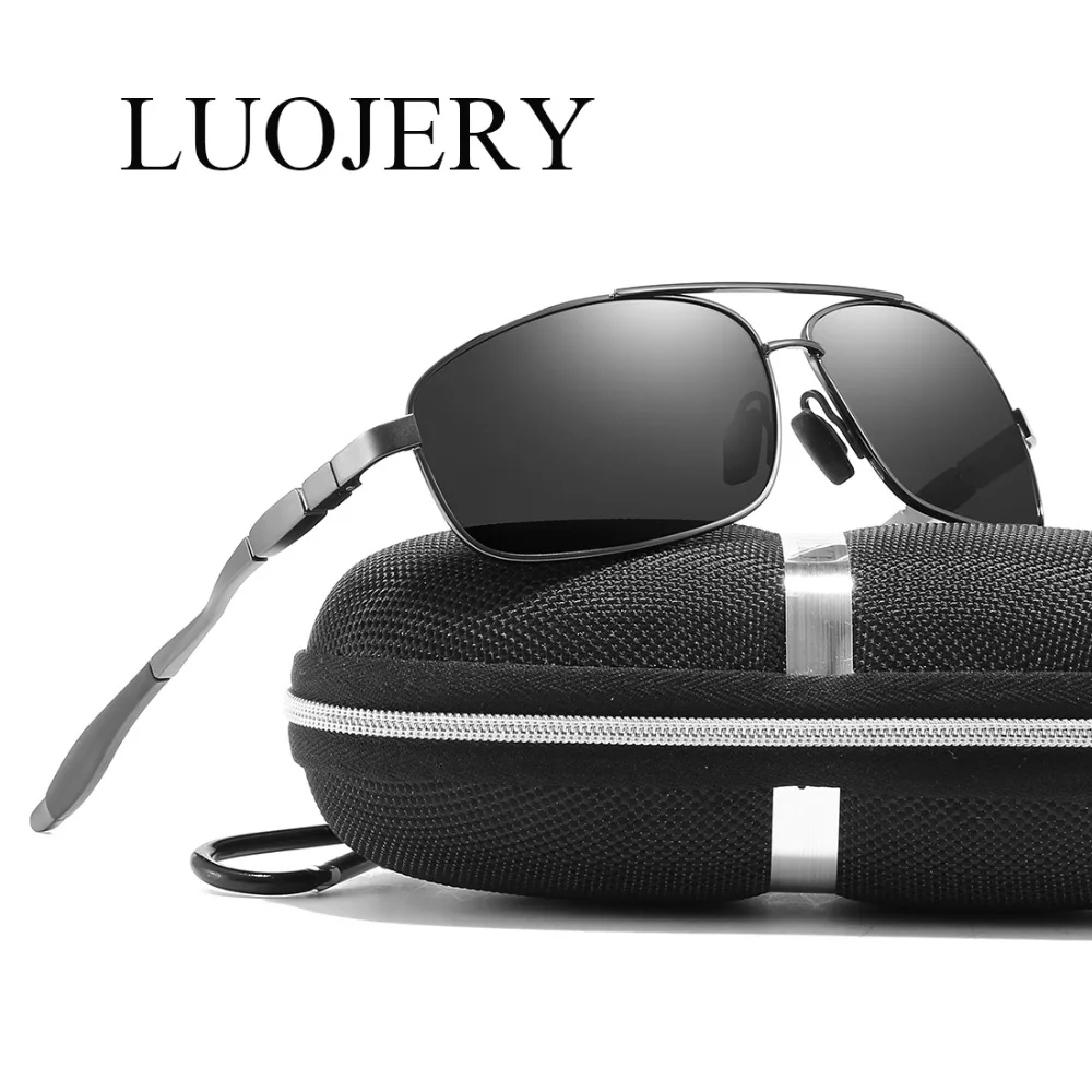

Luxury Brand Rectangle Pilot Polarized Sunglasses Men Vintage designer Driving Night Vision Sun Glasses For Men Eyewear gafas