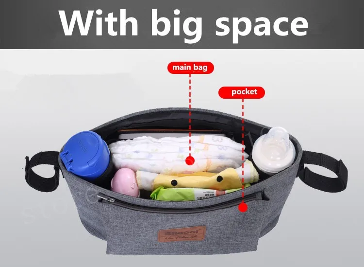 stroller organiser stroller bag hanging basket baby storage bag stroller accessories diaper bag backpack linen high quality Baby Strollers comfotable