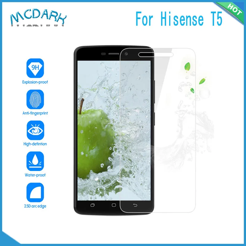 

5.0 inch For Hisense T5 Front Glass Screen Protector Film Replacement For Hisense T5 Easy to Install Cellphone Accessories