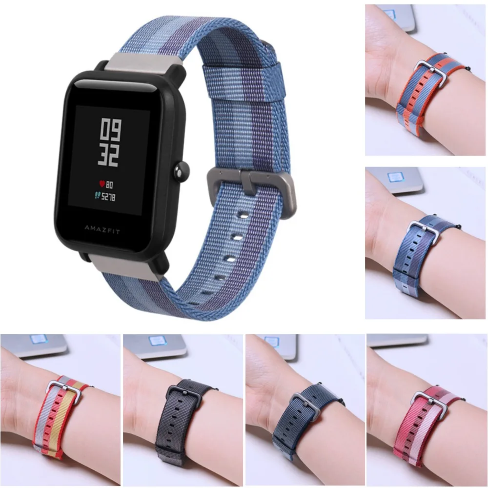20 мм нейлоновый плетеный браслет для Huami Amazfit Bip PACE Lite Youth Watch | Электроника