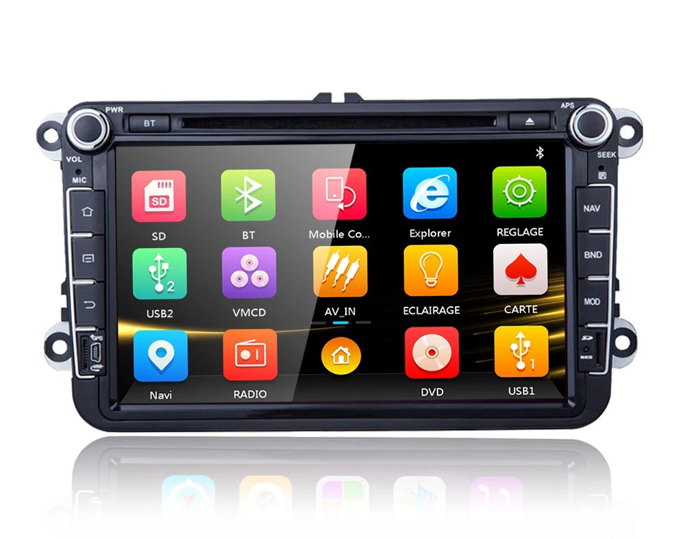 Clearance 8 inch in-dash Car DVD player with GPS navigation,audio Radio stereo,USB/SD BT/TV Canbus,car multimedia headunit for VW universa 0
