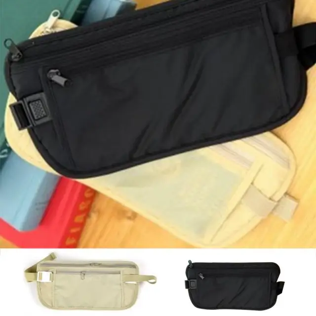 Travel Sport Pouch Bag Hidden Compact Security Money Waist Belt Travel Sport Pouch Bag Hidden Compact Security Money Waist Belt Holder Pocket