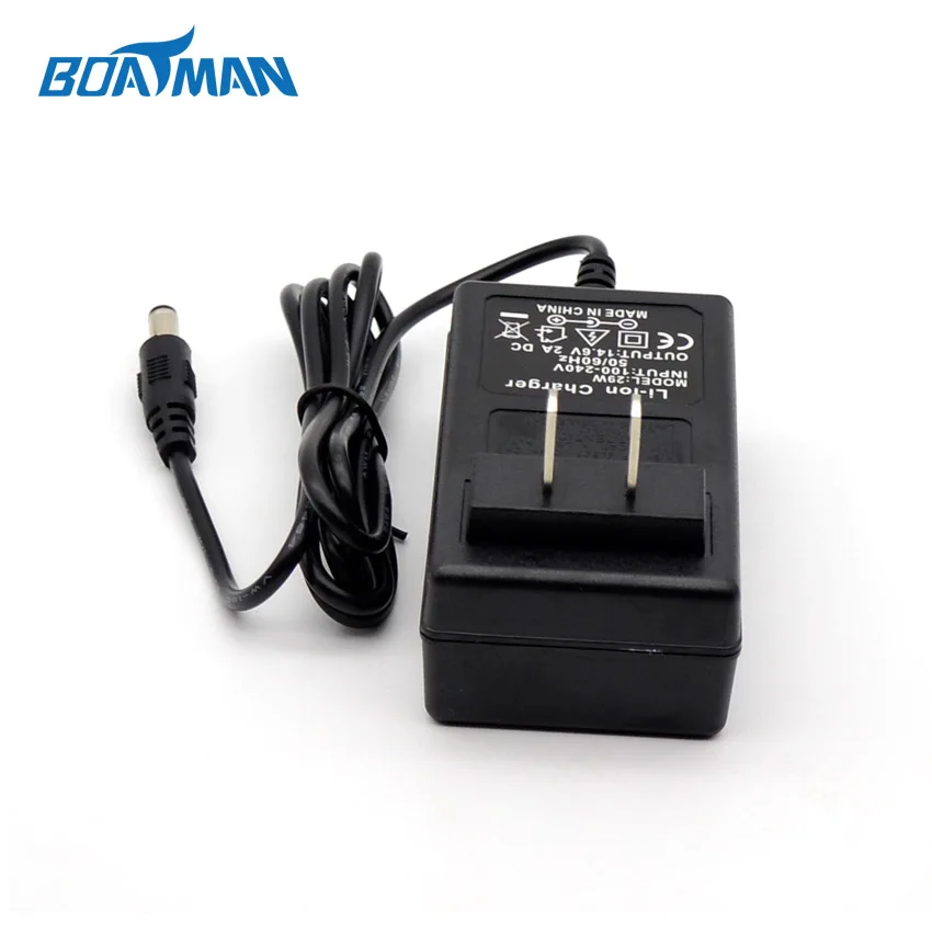 

14.6V output voltage charger adapter with UK/EU/US plug for lithium battery of fishing bait boat