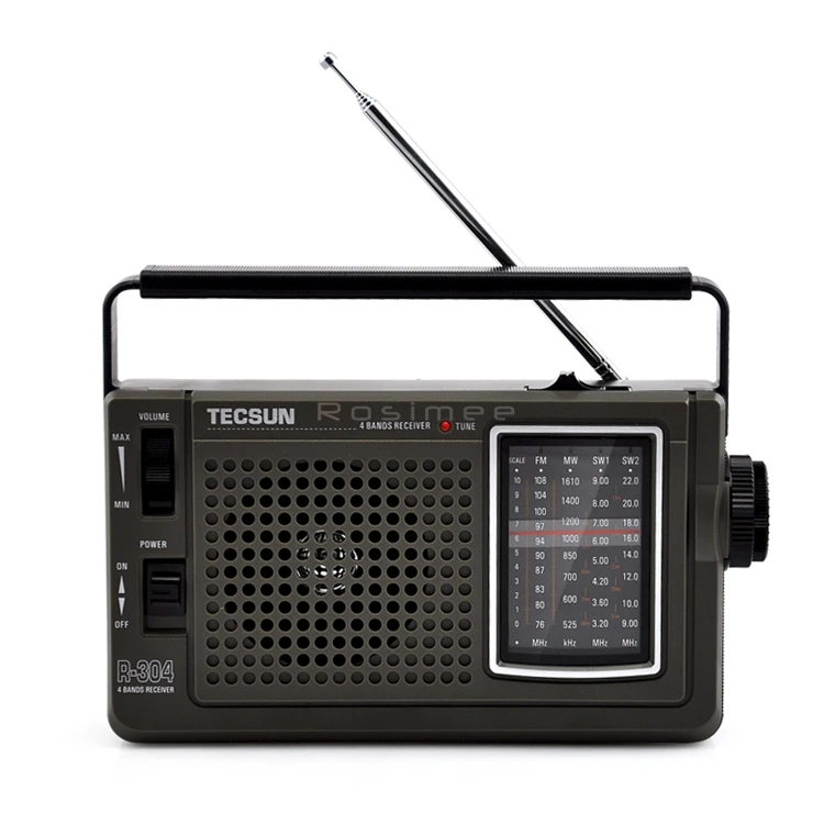 TECSUN R-304 R-304P высокочувствительный fm-радио MW/SW радио приемник встроенный динамик для пожилых людей на открытом воздухе высокое качество цифрового радио