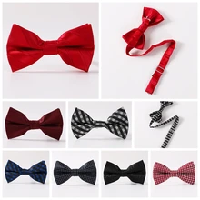 Новая мода галстук-бабочка в клетку для Для мужчин галстук-бабочка свадебные галстуки платье смокинг вечерние разноцветные узкие галстуки, с бантом и цветочным узором