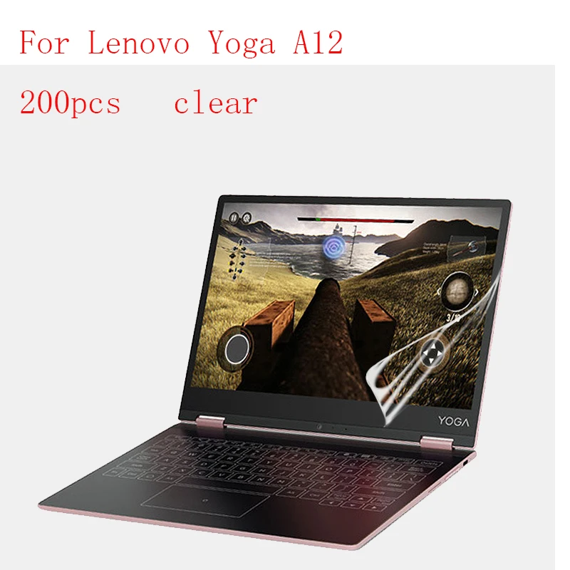 Transparent Tablet LCD film Screen Protector for Lenovo Yoga A12 9H Anti-scratch without retail packing 200pcslot Transparent Tablet LCD film Screen Protector for Lenovo Yoga A12 9H Anti-scratch without retail packing 200pcslot