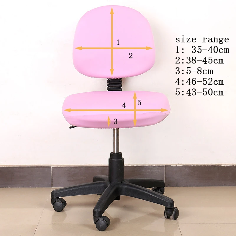 Spandex Desk Chair Cover With Back Stretch Office Chair Covers