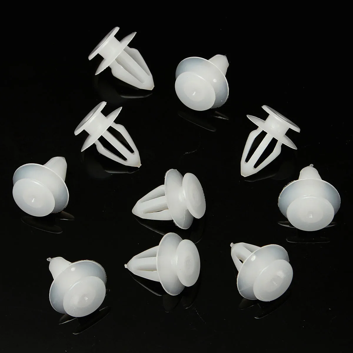 10x 8mm CLIP For VAUXHALL ASTRA DOOR CARD PANEL COVER WING MIRROR PLASTIC WHITE