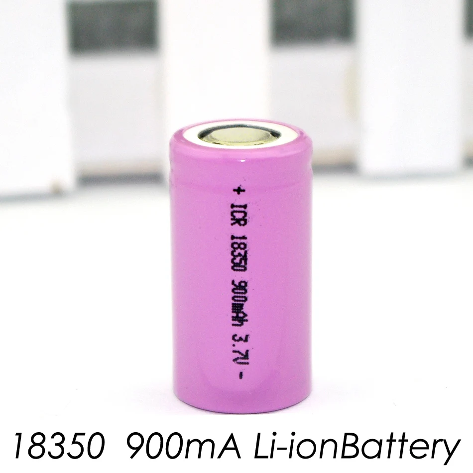 3 шт. ICR 18350 литиевая батарея 900 mAh батарея 3,7 V цилиндрическая лампа мощность электронная сигарета