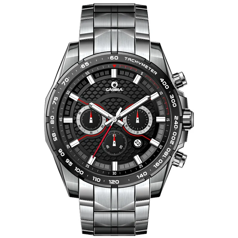Prix pour Mode solaire montres hommes De Luxe Multi Fonction sport montre hommes en acier inoxydable étanche 100 M CASIMA #9906 Prix pour Mode solaire montres hommes De Luxe Multi Fonction sport montre hommes en acier inoxydable étanche 100 M CASIMA #9906