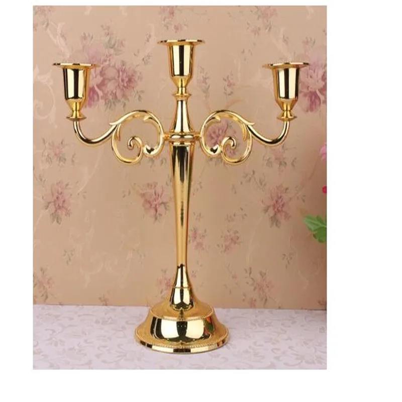 26X27 cm Silver/Gold Metal Candle Holder 3 arms & 5 arms Candle Stand