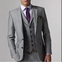 2017 formal Mens Suits Slim 3 Pieces Sets Italian Stylish Party men Suit Costume Homme Mariage Tuxedos (Jacket+Pants+Vest)