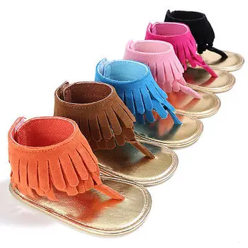 

Summer 2017 Baby Sandals New Baby Tassels Summer Soft Sole Prewalkers Cool Sandals Shoes 5 Colors