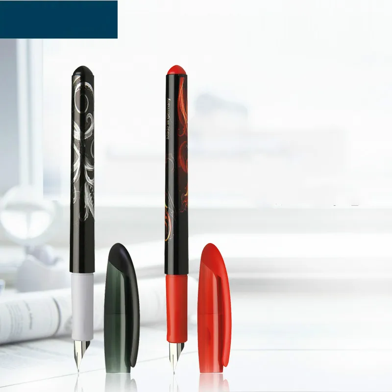 

Germany Schneider High Quality Fountain Pen Ink Pen 0.5mm Dragon Flower Pattern Student Calligraphy Pen Writing Pen Children