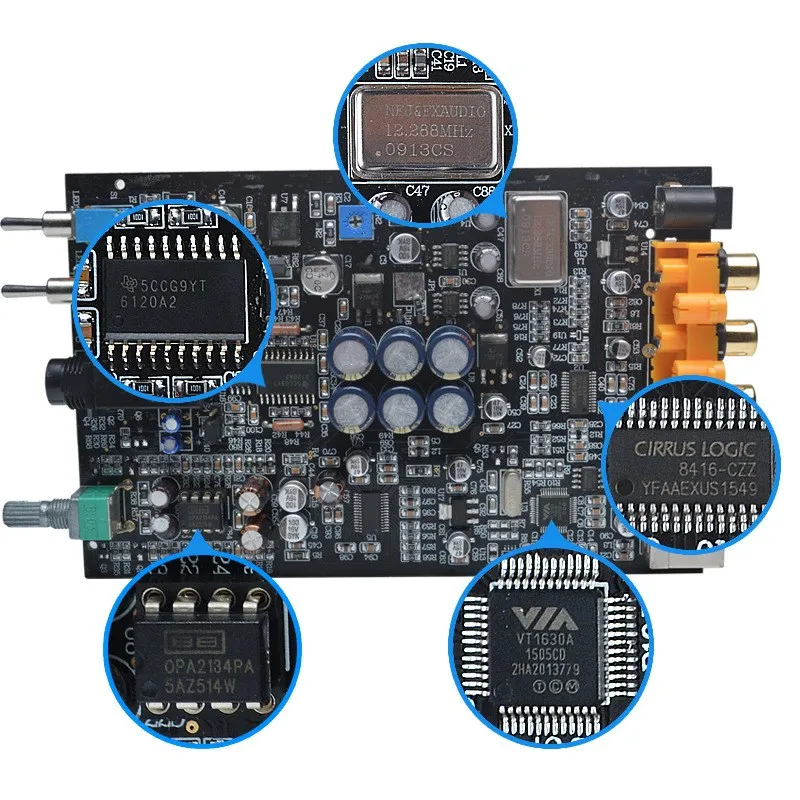 FX-Audio DAC X6 Professional Headphone Amplifier USB Coaxial Optical DAC HiFi Audio Decoder Digital Amplifier 16Bit/192KHz