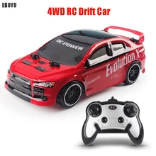 EBOYU RC24 2,4 ГГц Радиоуправляемый автомобиль 1:24 30 км/ч Радиоуправляемый спортивный гоночный Дрифтерный автомобиль модуль дистанционного управления 4WD RTR подарок для детей