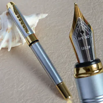 

JINHAO 250 NOBLE GOLDEN AND SILVER M NIB FOUNTAIN PEN
