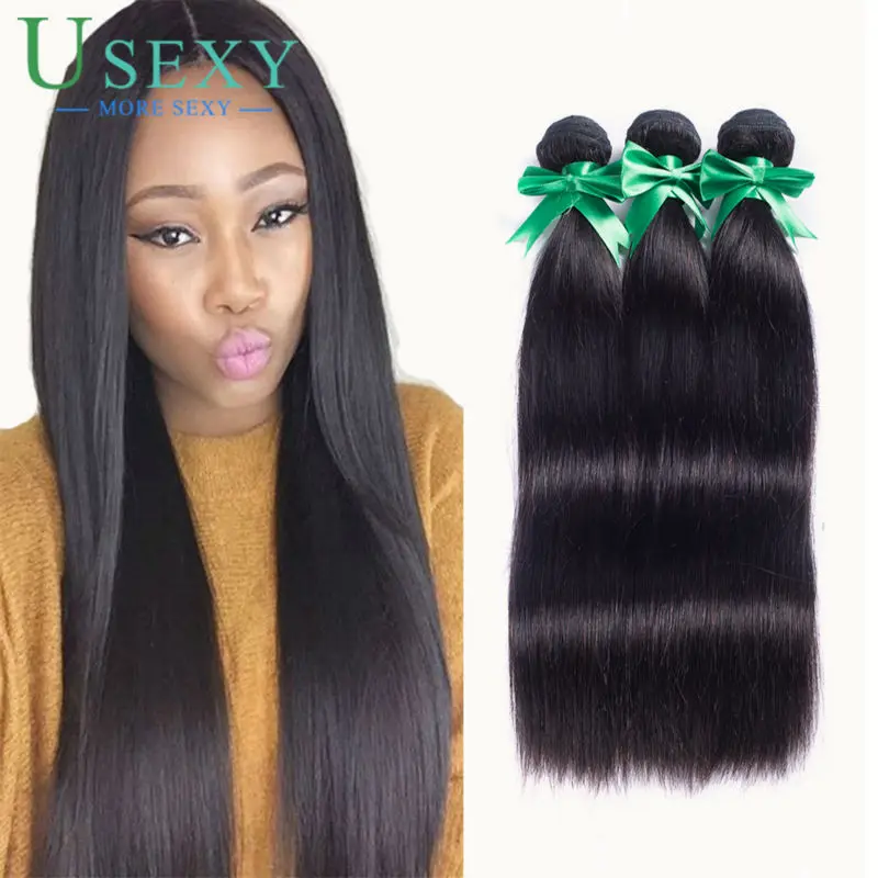 Peruvian Mink Straight Virgin Hair Bundles Deal 10a Grade Real