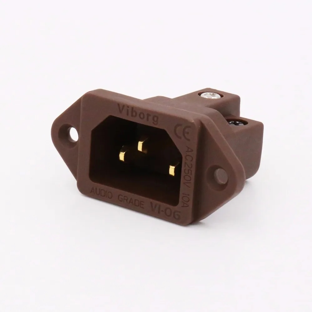 

Viborg Audio VI-06CG Grade Pure Red Copper AC Inlet IEC socket