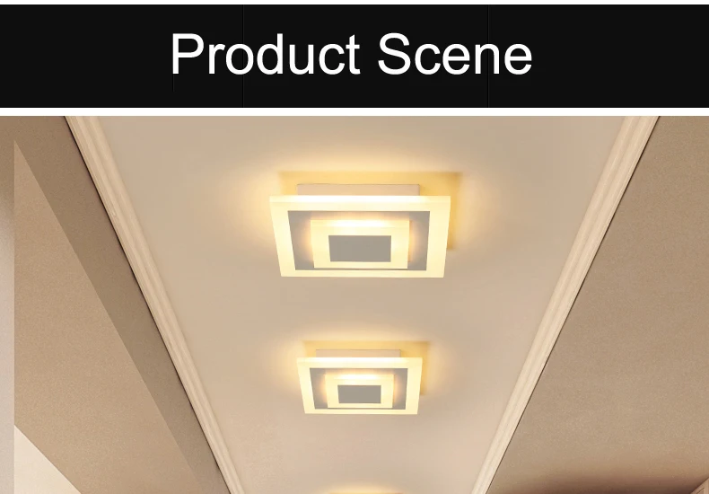 Modernas Luzes de Teto para Corredor Corredor Varanda Teto Lâmpadas 7w Quarto Iluminação de Teto Luminaria Lamparas de Techo de Acrílico 5 lamparas techo luminária iluminação