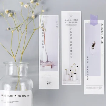 

30 Pcs/set Cartoon Beauty of Life Paper Bookmarks Bookmarks for Books/Share/Book Markers/Tab for Books/Stationery
