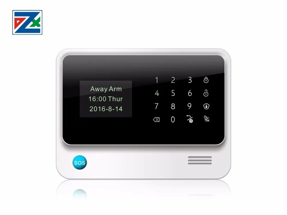 Белая черная панель GSM wifi GPRS приложение для дома, датчик движения двери и RFID сигнализация
