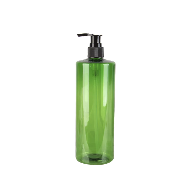 500 мл X 12 пустых Бутылочки для шампуня с дозатором помпа для лосьона, жидкое мыло насос пластиковые бутылки для стирки, гель, лосьон для тела - Цвет: Green Bottle Black